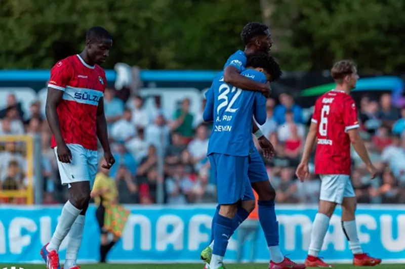 ثنائية هيرنانديز ونونيز تضيء معسكر الهلال في ألمانيا