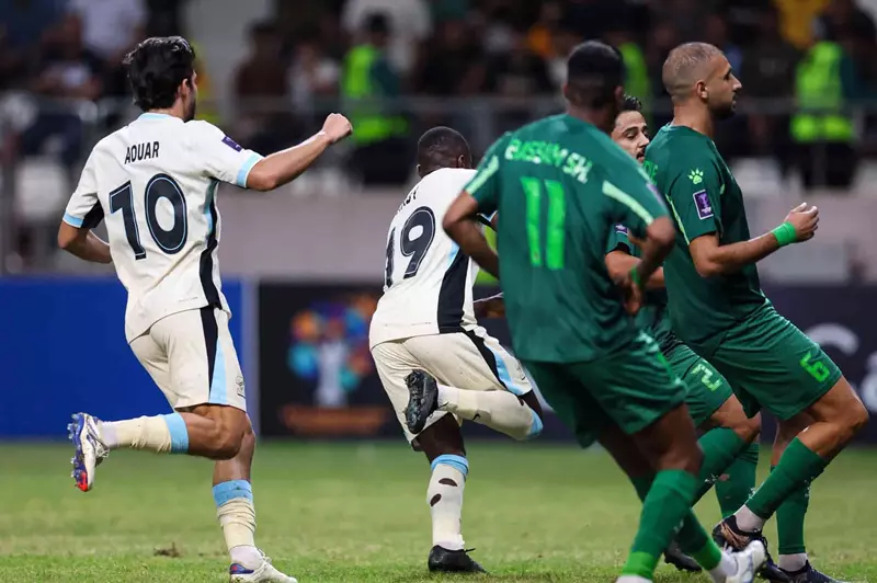 إلغاء هدف مثير في مباراة الشرطة ضد الاتحاد (فيديو)